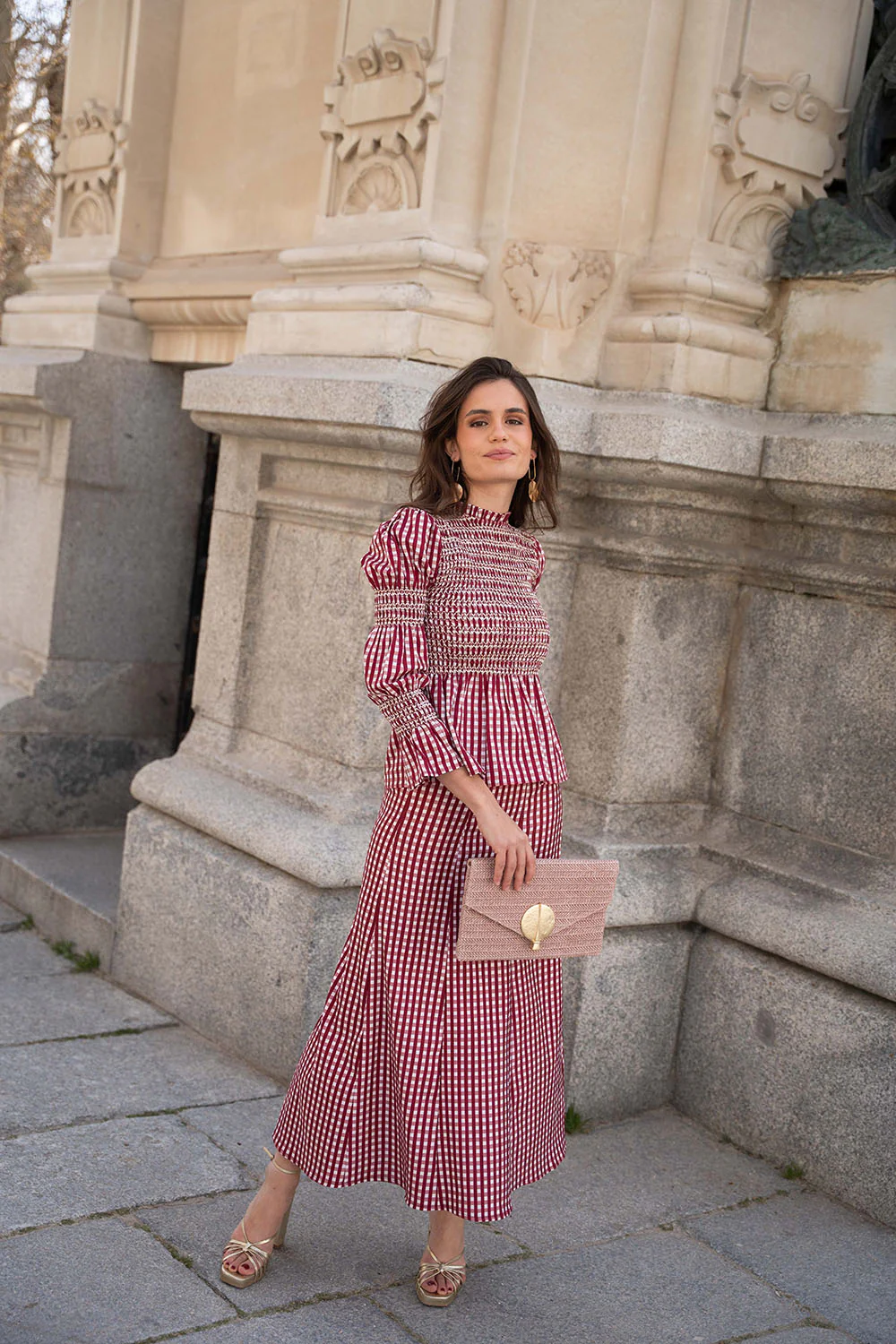 Falda midi con pinzas | Carmen - Image 5