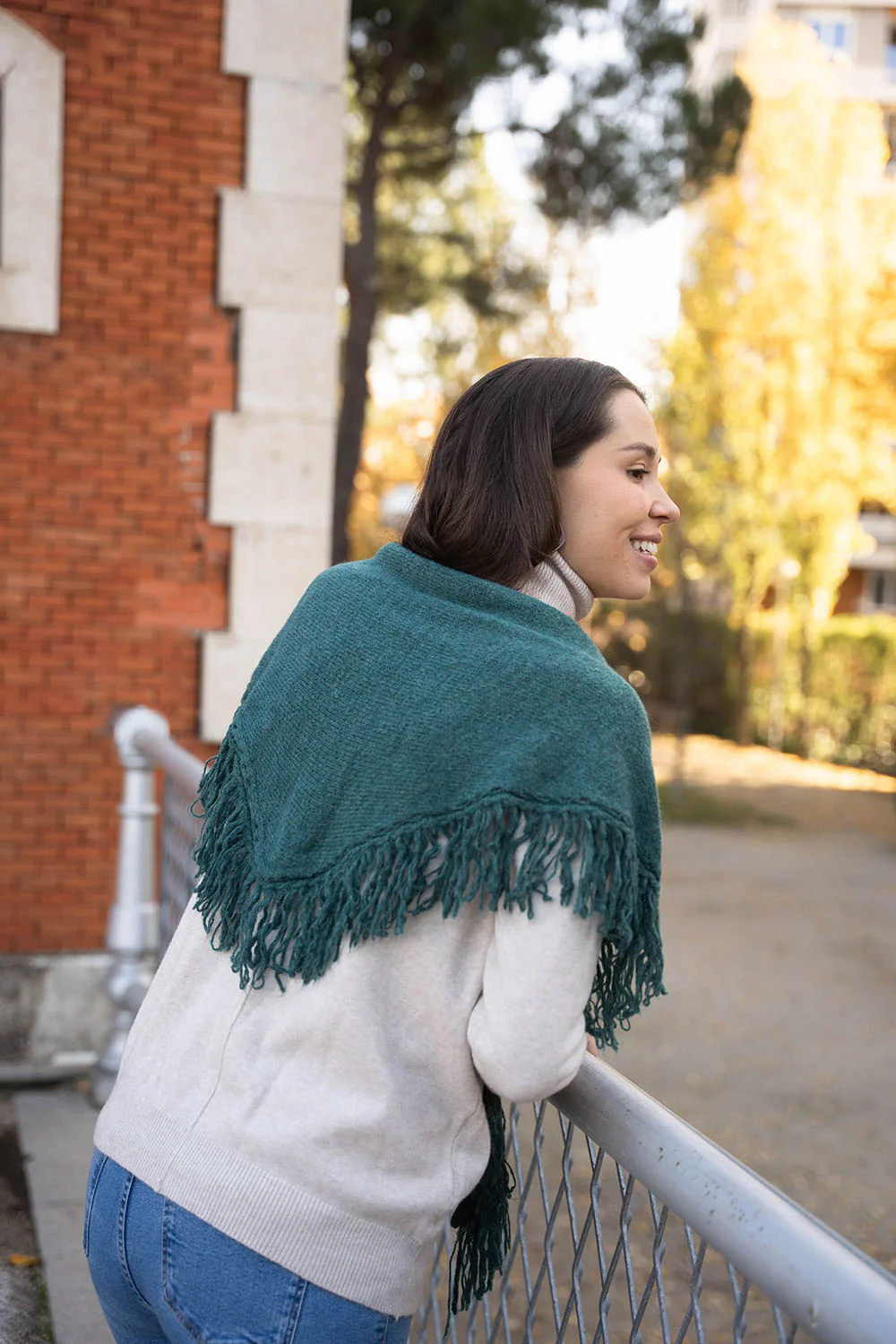 Mini Poncho | Azul verdoso - Image 8