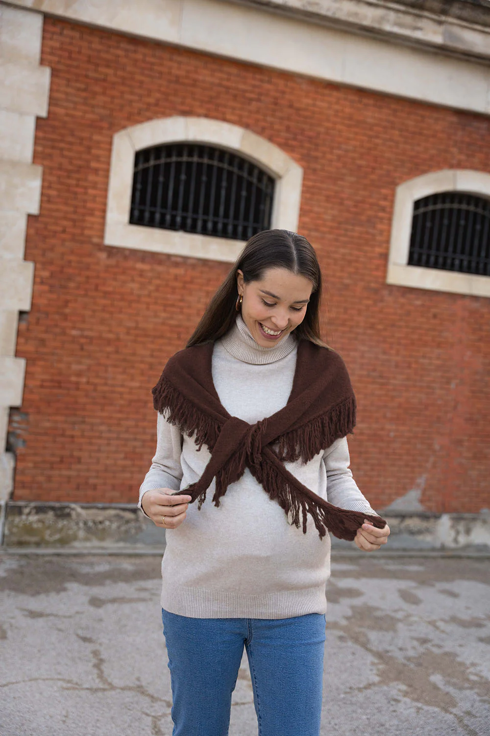 Mini Poncho | Marrón chocolate - Image 4