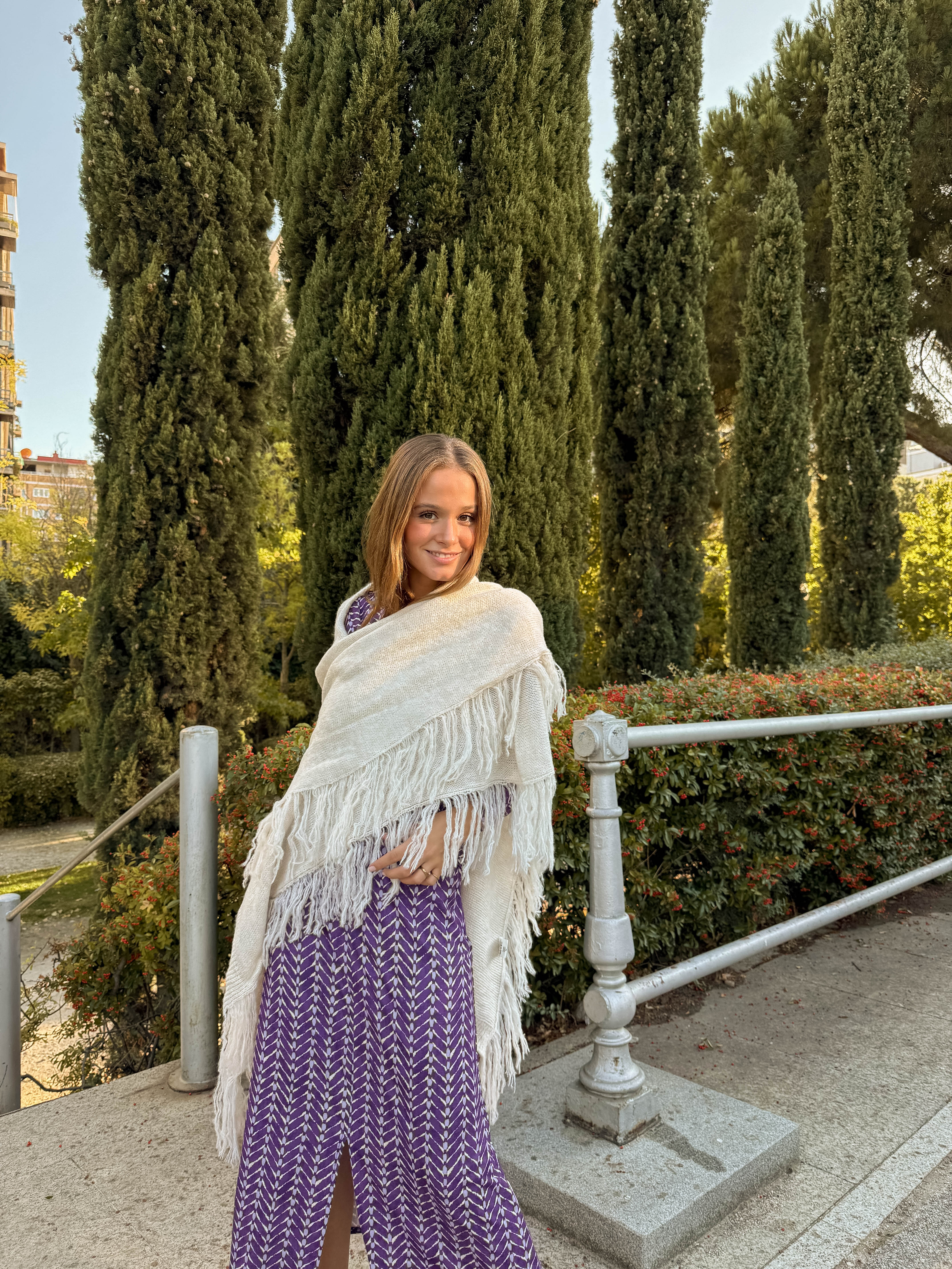 Poncho grande | Blanco - Image 11