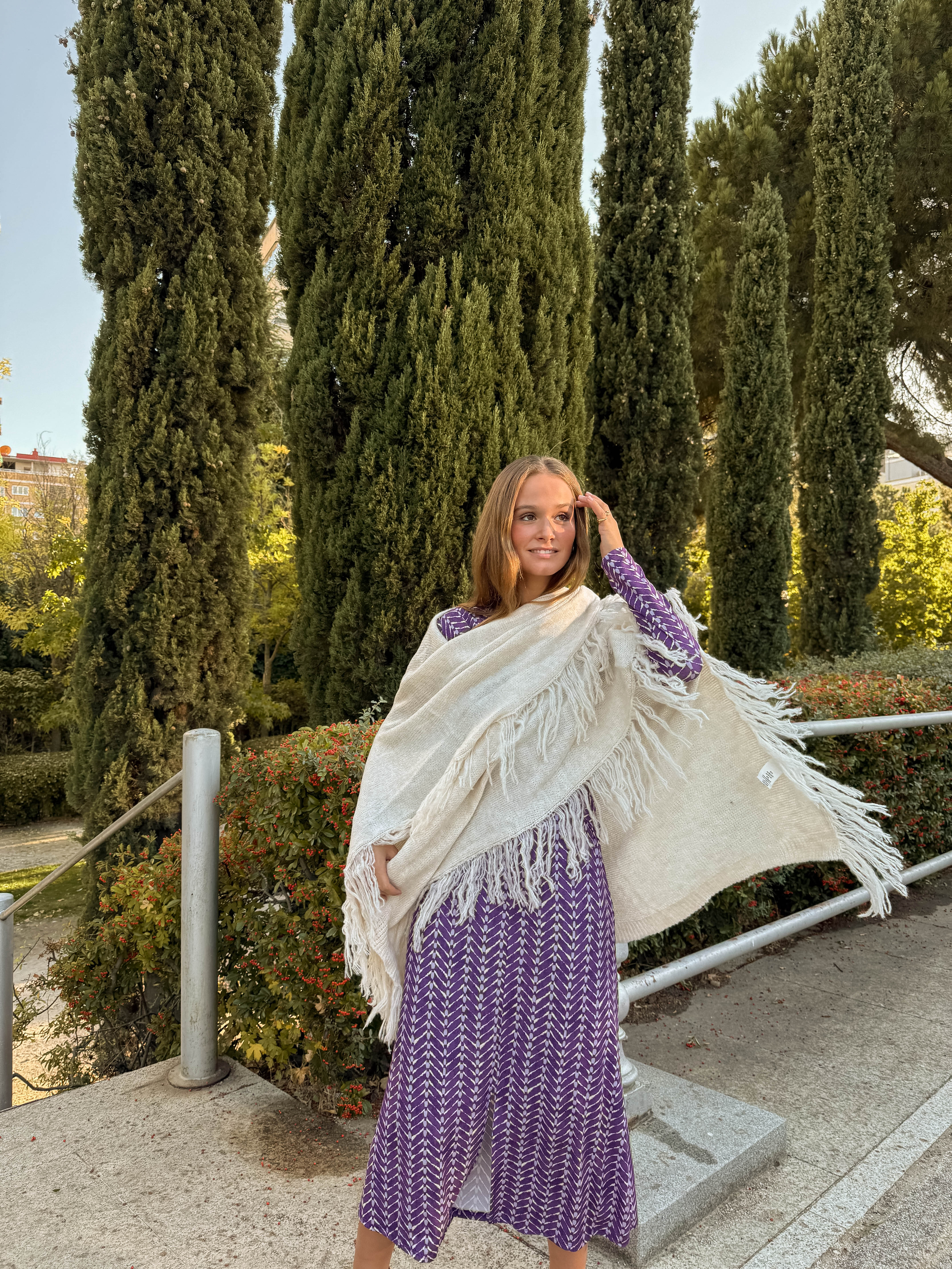 Poncho grande | Blanco - Image 16